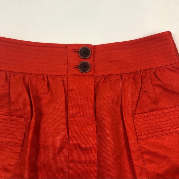 ❤️J. Crew orange linen skirt 4 - Picture 3 of 8